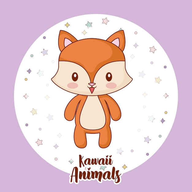 kawaii fox icon 