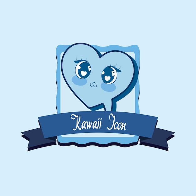 kawaii heart icon