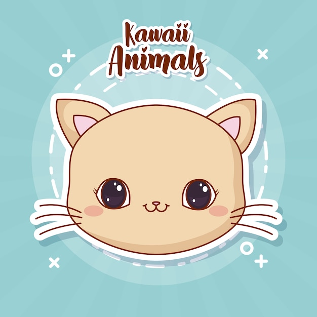 kawaii kat pictogram