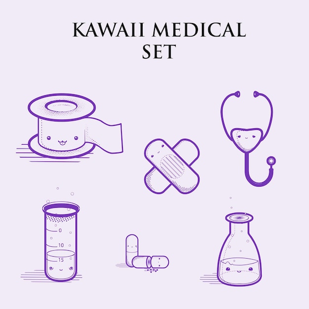 Kawaii medische set