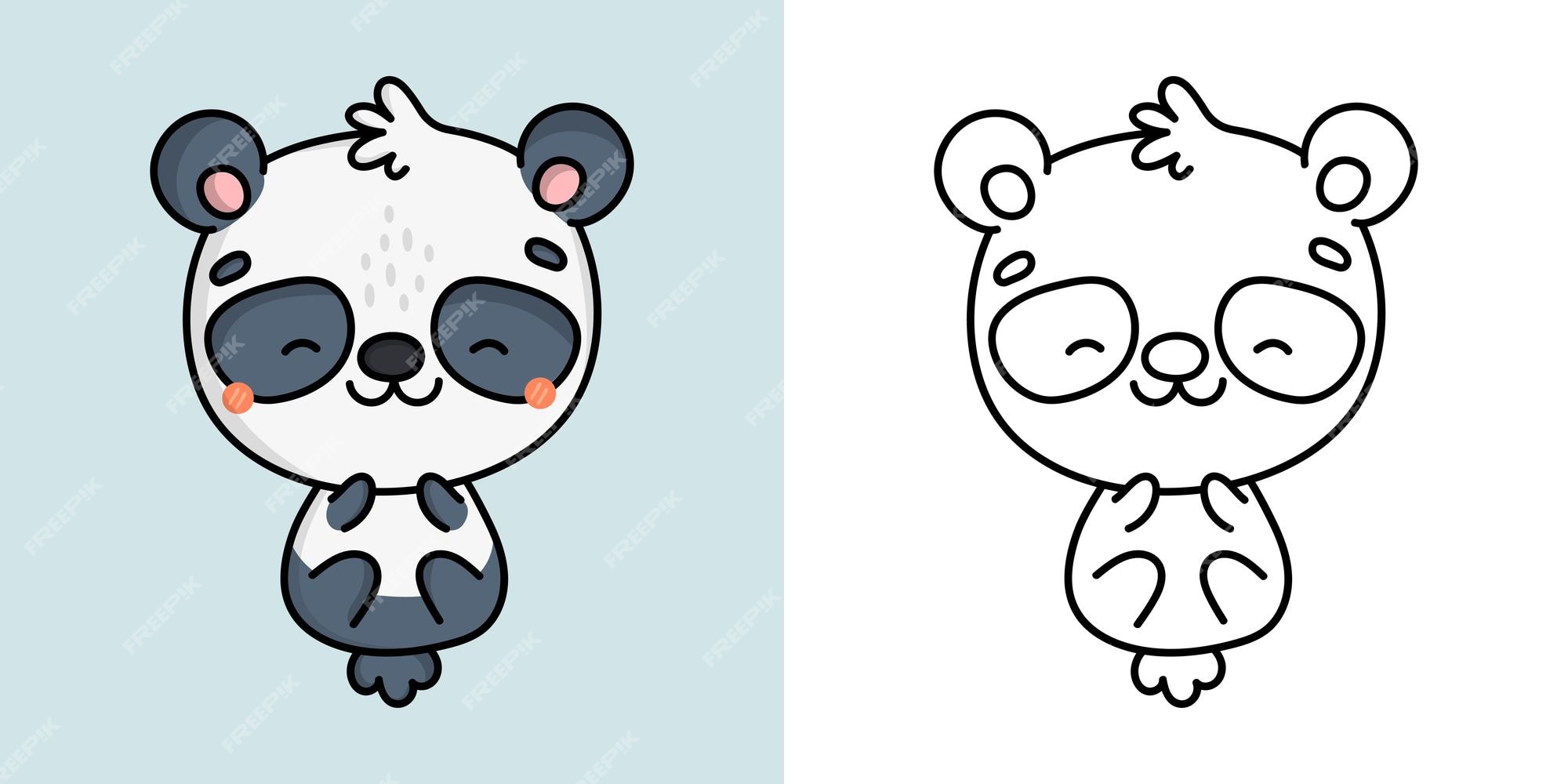 Cute panda, Kawaii panda, Panda art