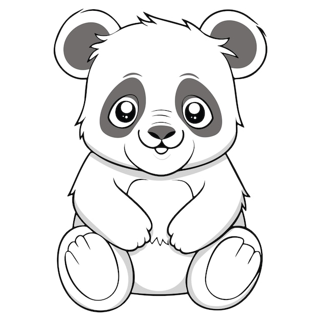 Kawaii Panda Silhouette