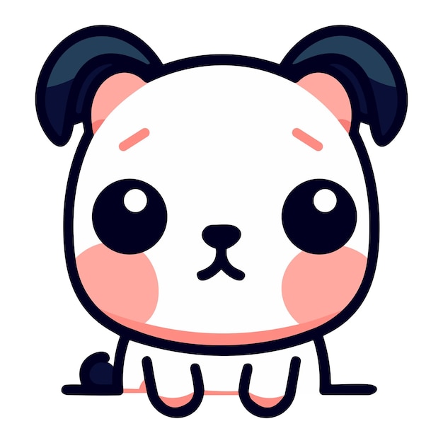 Kawaii Puppy Art Illustration