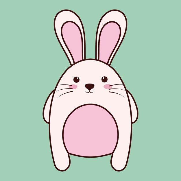 Иконка kawaii rabbit animal