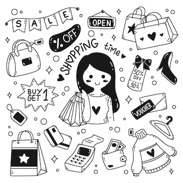 Nét vẽ chibi và đáng yêu của Kawaii shopping doodle sẽ khiến bạn cảm thấy như đang lang thang trong một khu mua sắm đầy màu sắc và vui tươi. Cảm giác thư giãn và hạnh phúc sẽ cực kỳ khiến bạn thích thú. Hãy nhấp vào hình ảnh để khám phá thêm các bức vẽ Kawaii khác nhau.