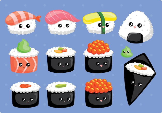 Kawaii sushi set