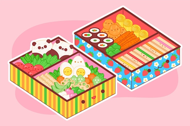 Portapranzo giapponese umeboshi bento kawaii