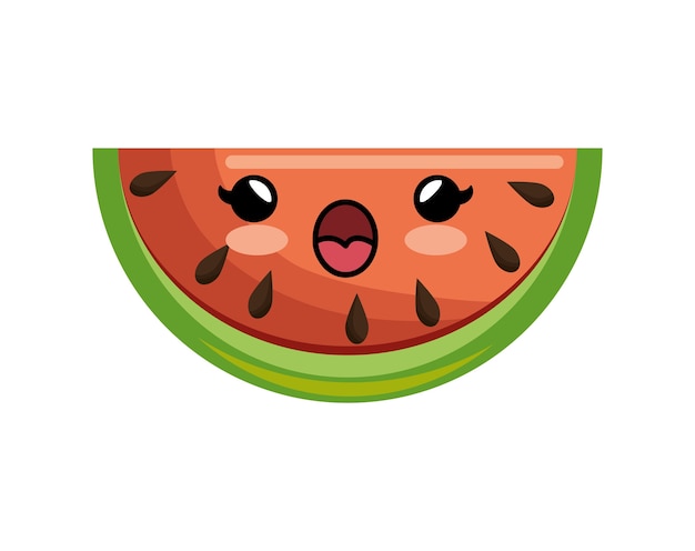 Kawaii watermelon healthy juicy