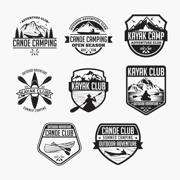 Kayak canoe badges