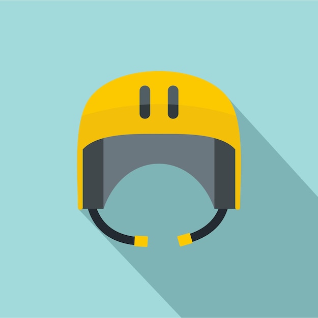 Kayak helmet icon Flat illustration of kayak helmet vector icon for web design