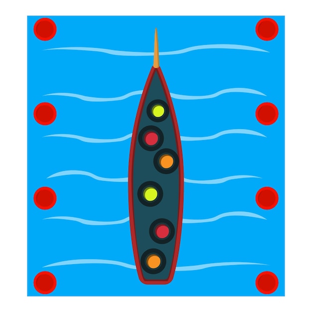 Kayak icon isometric illustration of kayak vector icon for web