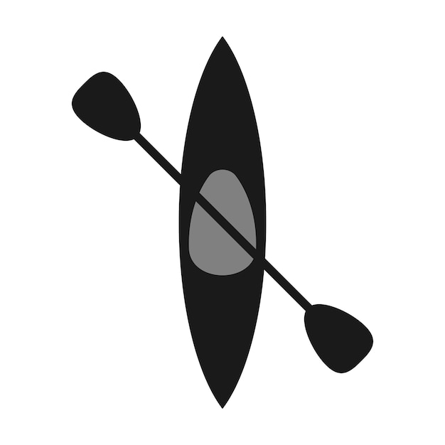 Kayak sport icon vector