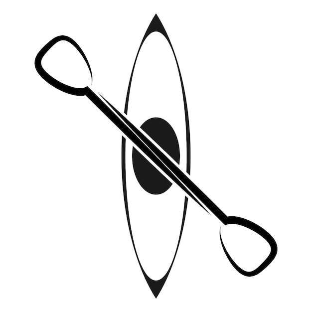 Kayak sport icon vector