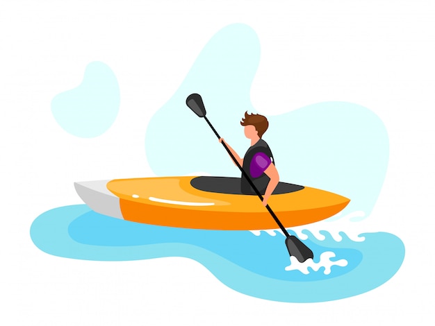 Illustrazione di kayak.