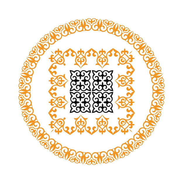 kazakh ornament vector illustration