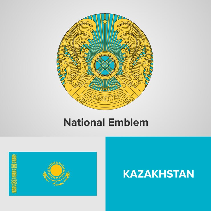 Национальный герб и флаг Казахстана