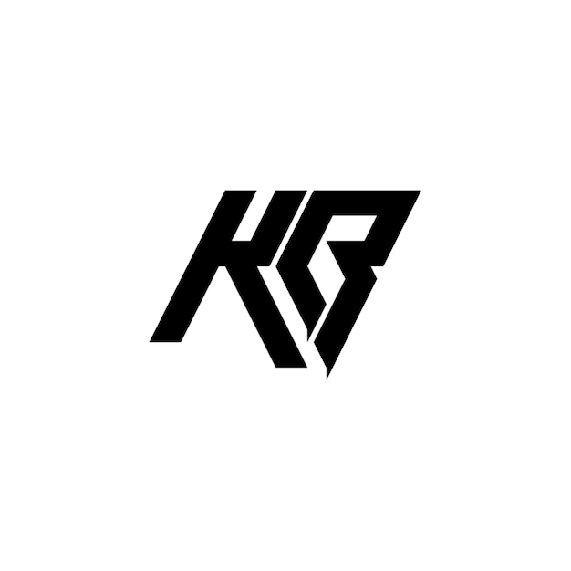 KB monogram logo design letter text name symbol monochrome logotype alphabet character simple logo
