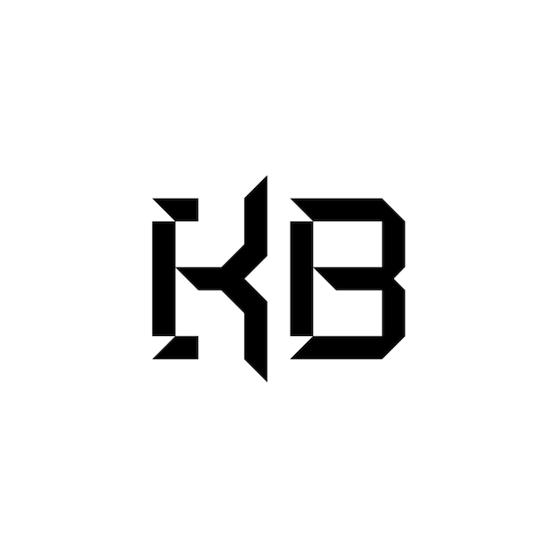 KB モノグラムロゴ デザイン文字 テキスト名 シンボル モノクロロゴタイプ アルファベット文字 シンプルロゴ
