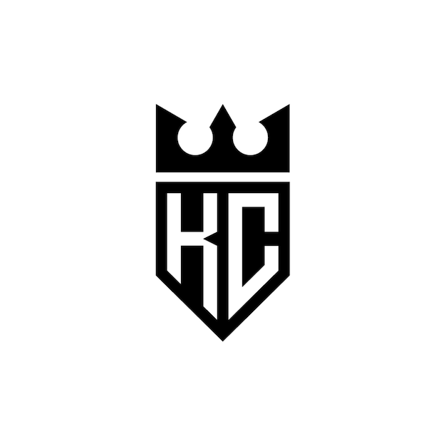 KCモノグラムロゴデザイン文字テキスト名シンボルモノクロロゴタイプアルファベット文字シンプルロゴ