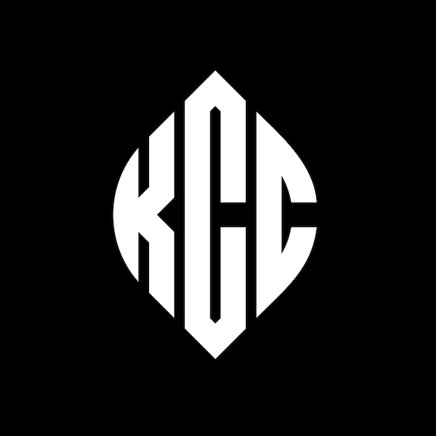 벡터 원과 타원 모양의 kcc 원자 로고 디자인, 타이포그래피 스타일의 kcc 타원 문자, 세 개의 이니셜이 원을 형성하는 kcc 서클 블럼, 추상 모노그램, 글자 마크, 터