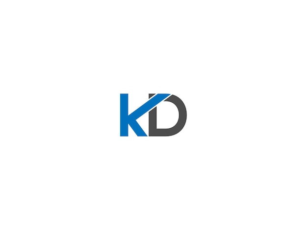 Vector kd logo design