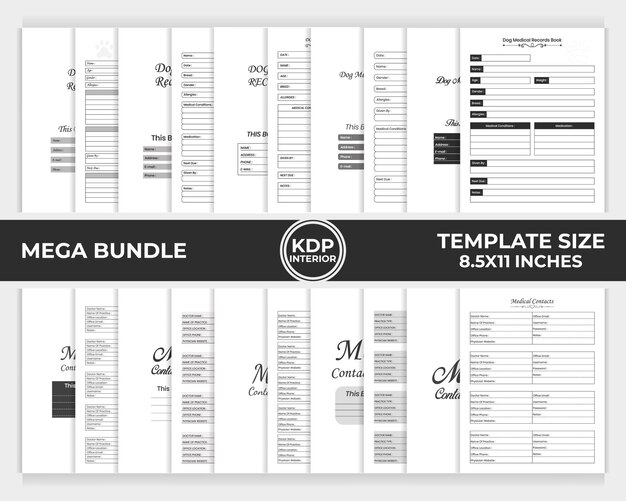 KDP interior bundle template unique design