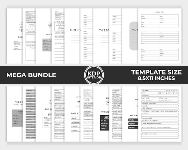 KDP interior bundle template unique design