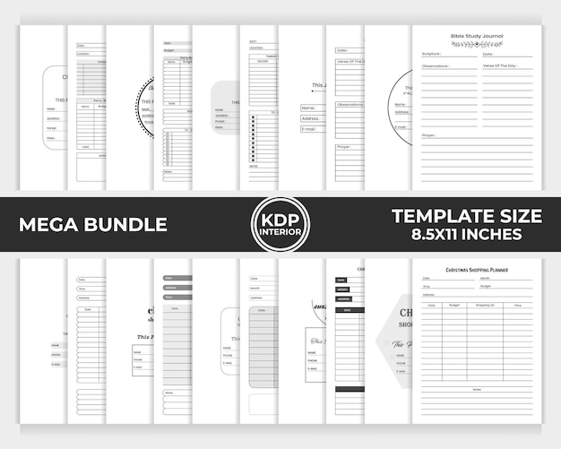 KDP interior bundle template unique design