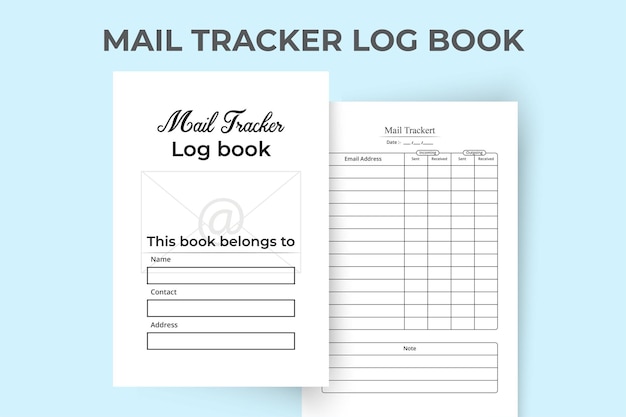 Kdp interior mail tracker log book. mail incoming and outgoing diary interior. business information logbook. mail checklist journal. mail tracker log book kdp interior. kdp interior notebook
