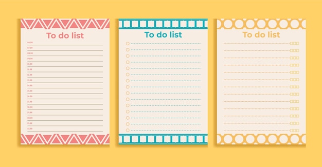 Kdp interiors with geometry theme to do list with geometry theme planner template