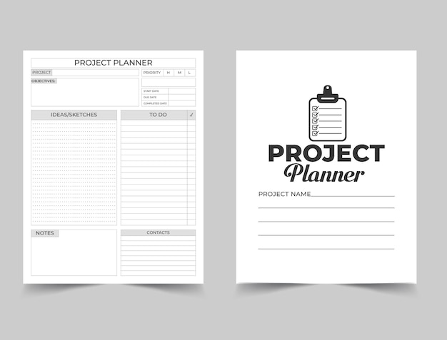 Kdp Project planner template