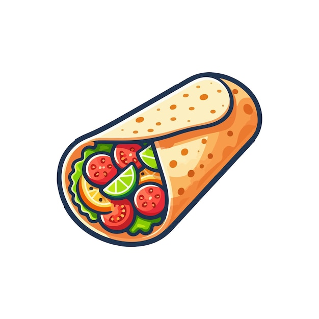 Vector kebab ai gegenereerd beeld