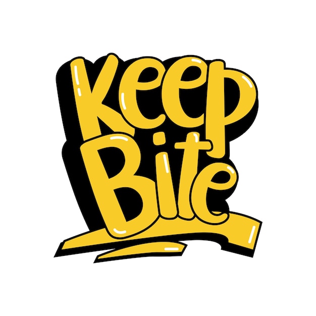 Keep bite snack logo design template