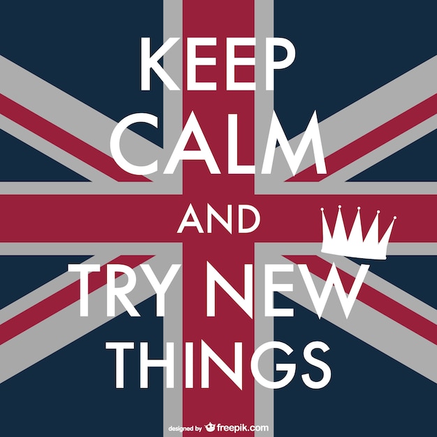 Vector keep calm british poster