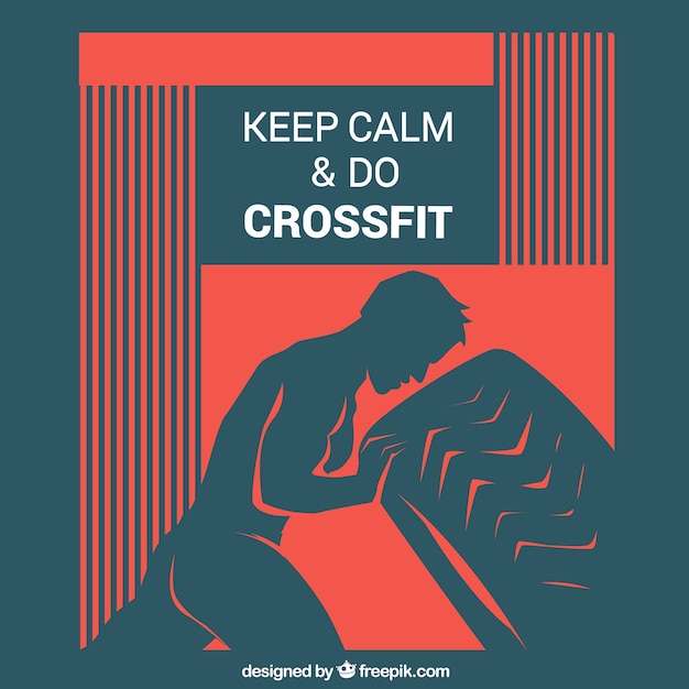 Keep calm crossfit background