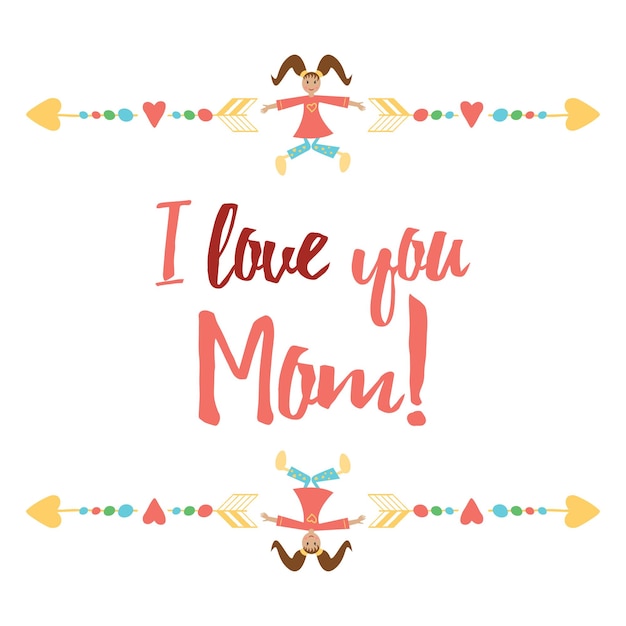 Premium Vector | Keep calm and hug mom inspiration positive banner for ...