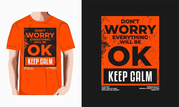 Keep calm stylish tshirt and apparel abstract poster