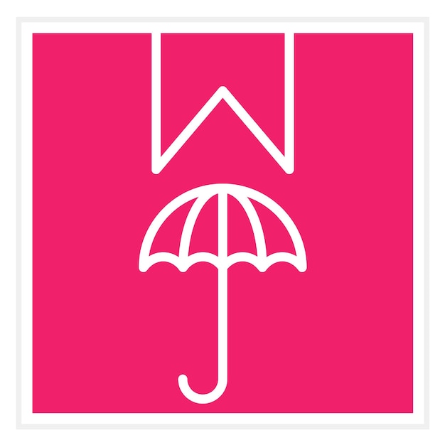 Vector keep dry icon style