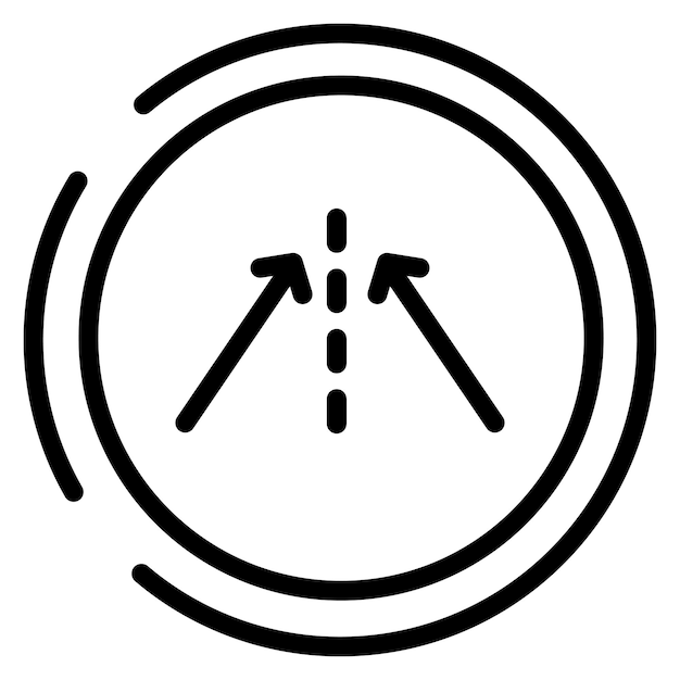 レーンのベクトルを保持するイラスト
