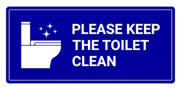 ベクトル トイレを清潔に保つサイン