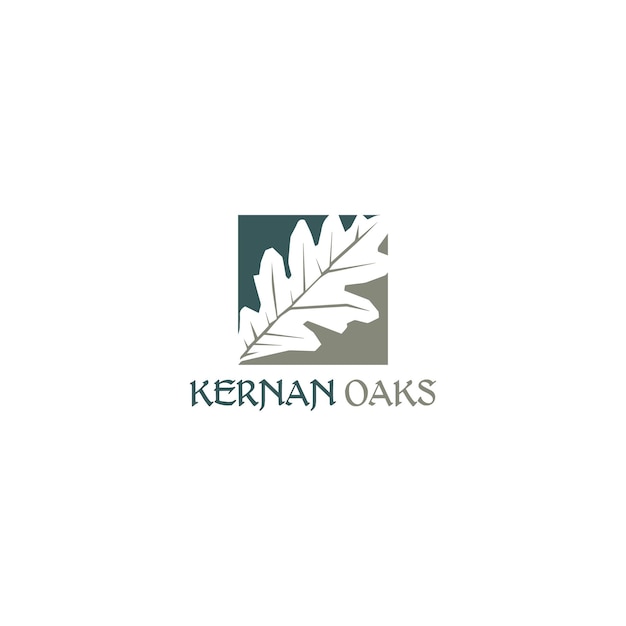 Illustrazione vettoriale di kenan oaks logo design