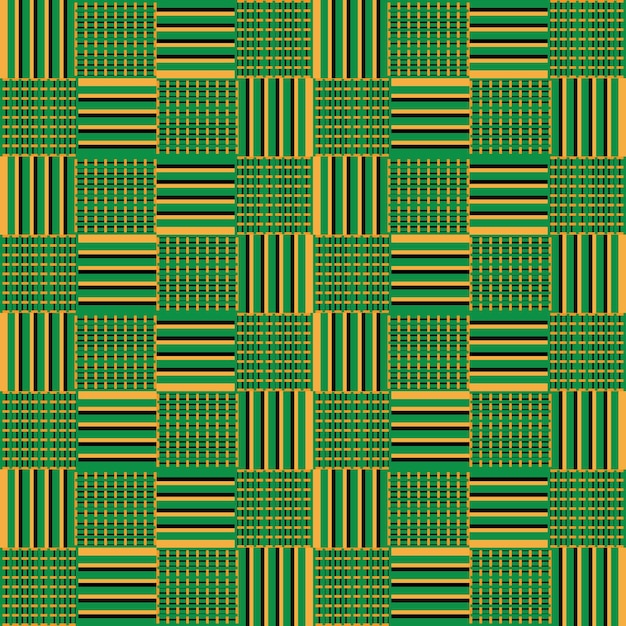 Kente Naadloos digitaal patroon