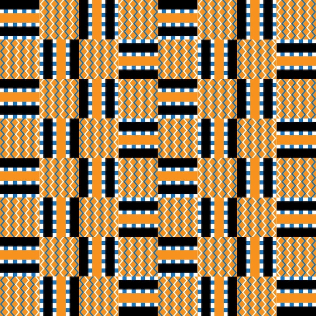 Kente seamless digital paper and pattern