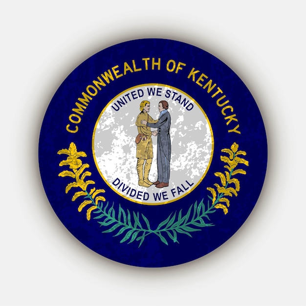 Vector kentucky state flag vector illustration