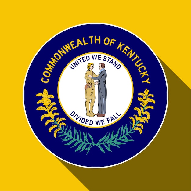 Kentucky state flag Vector illustration