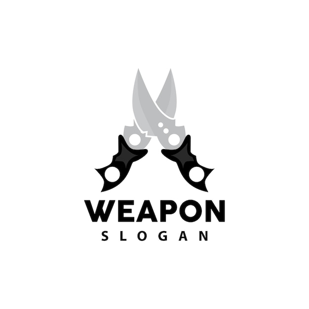 Kerambit Logo Indonesia Fighting Weapon Vector Ninja Fighting Tool Simple Design Template Illustration Symbol Icon