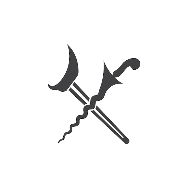 Vector keris icon design vector