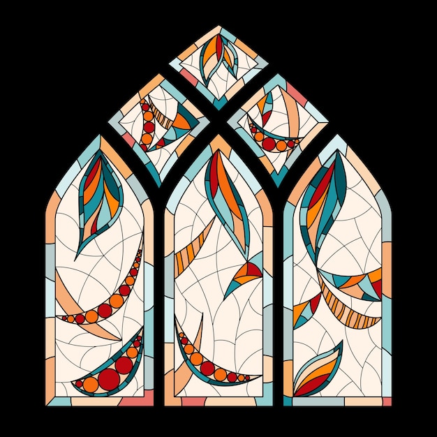 Kerk gebrandschilderde glazen