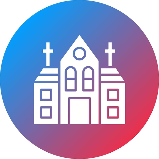 Kerk icoon vector afbeelding Kan worden gebruikt voor bruiloft