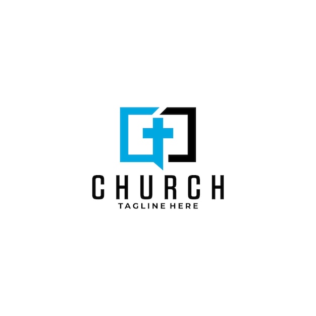 Kerk logo pictogram vector illustratie concept